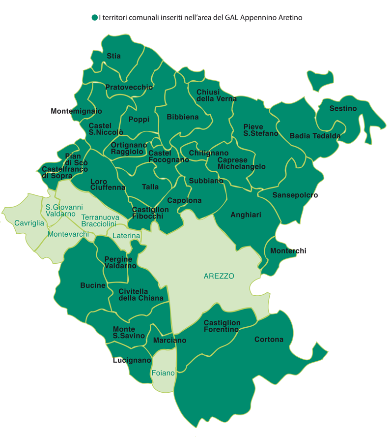 cartina territoriGAL psr2007-2013